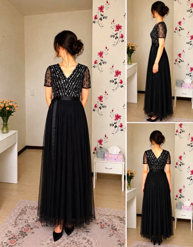 Damen abendkleid lang schwarz - damen,