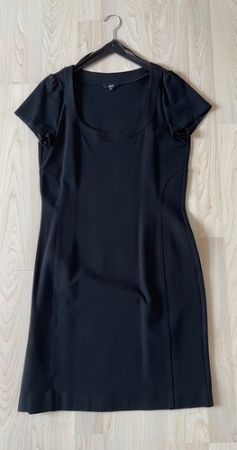Schwarzes kleid kurzarm - schwarzes,