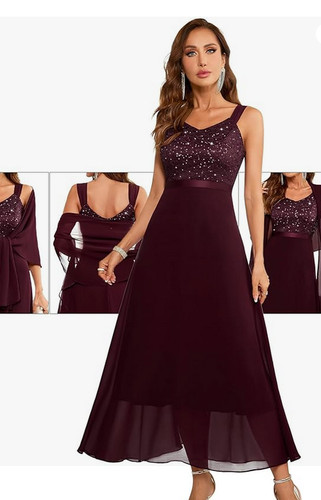 Abendkleid berylove burgund 2 - ,