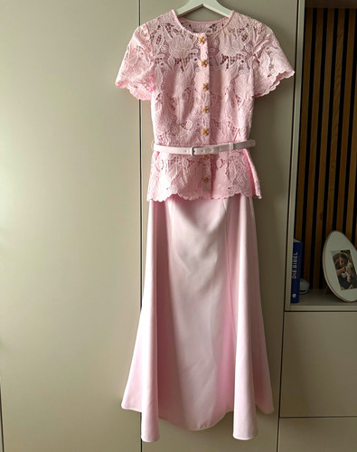 Damen abendkleid lang rosa - abendkleid,