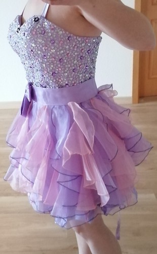 Kleid rosa lila strass - kleid,