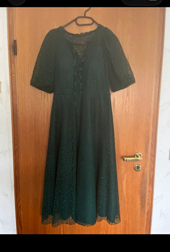 Damen abendkleid spitze grün - abendkleid,