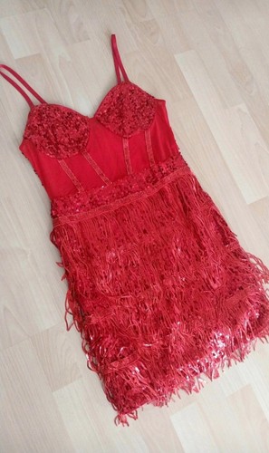 Abendkleid glitzerkleid rot - abendkleid,