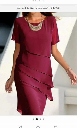 Abendkleid midixl bordeaux - abendkleid,