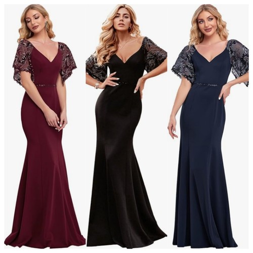 Elegante ausschnitt kurzarm - elegante, v-ausschnitt