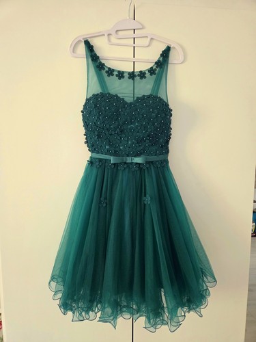 Abendkleid kurz satten - kurz, im