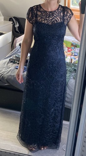 Abendkleid lang dunkelblau - dunkelblau, gr