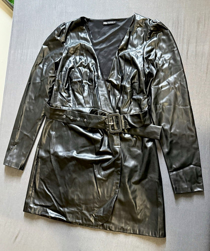 Zara damen kleid kunstleder - damen,