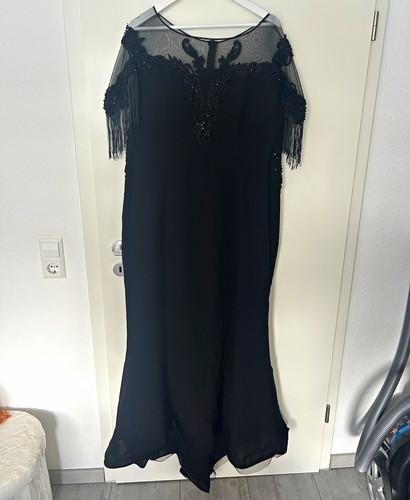Damen abendkleid schwarz lang - schwarz,