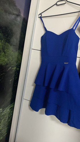 Blaues kleid rüschenrock - blaues,