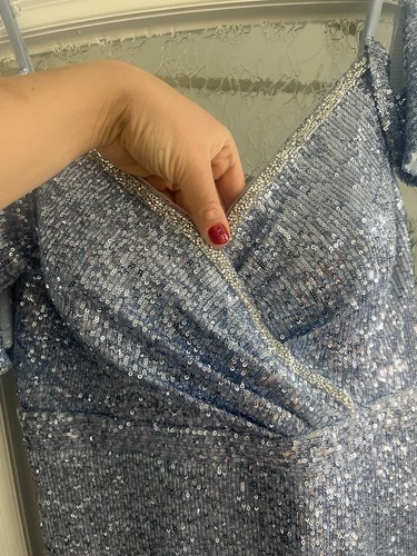 Damen abendkleid lang blau - damen,